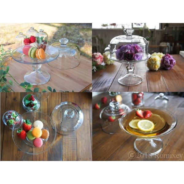 おしゃれなガラスのミニケーキドーム Libbey ケーキスタンド