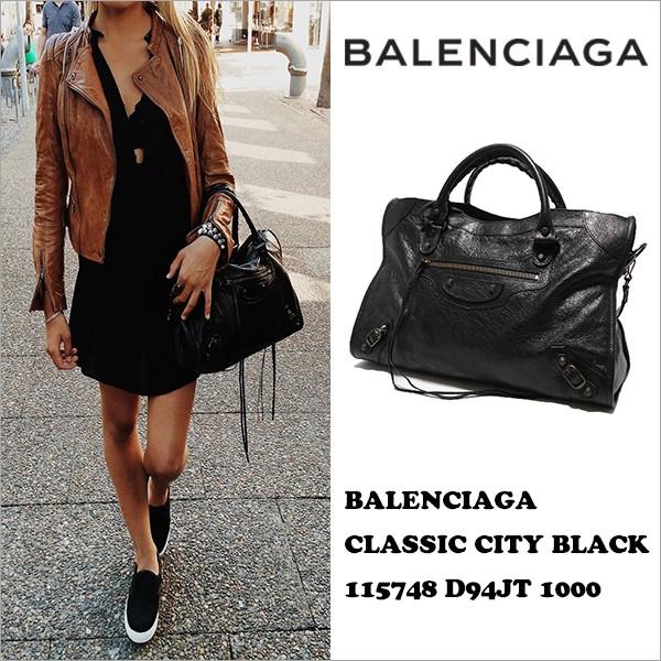 BALENCIAGA バレンシアガ 115748 D94JT 1000 CLASSIC CITY BLACK 