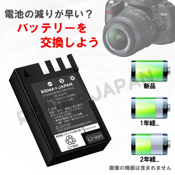 大容量 NIKON対応 ニコン対応 EN-EL9 EN-EL9a EN-EL9e 互換