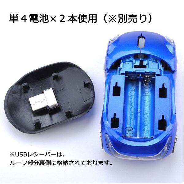 マウス 無線 車 フェラーリ風 小型 ワイヤレスマウス ピンク USB PC