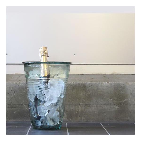 Rob Brandt】Crushed Glass Bottle Cooler Vase クラッシュ ボトル クーラー ベース 花瓶 ワインクーラー  /【Buyee】 Buyee - Japanese Proxy Service | Buy from Japan!