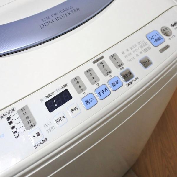 SANYO ASW-700SB ＤＤＭインバーターSANYO洗濯機7キロ 2011年製夜8時半 