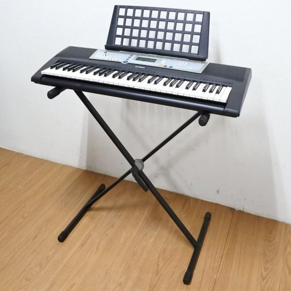 中古 YAMAHA ヤマハ 電子キーボード PORTATONE PSR-E203 61鍵 スタンド