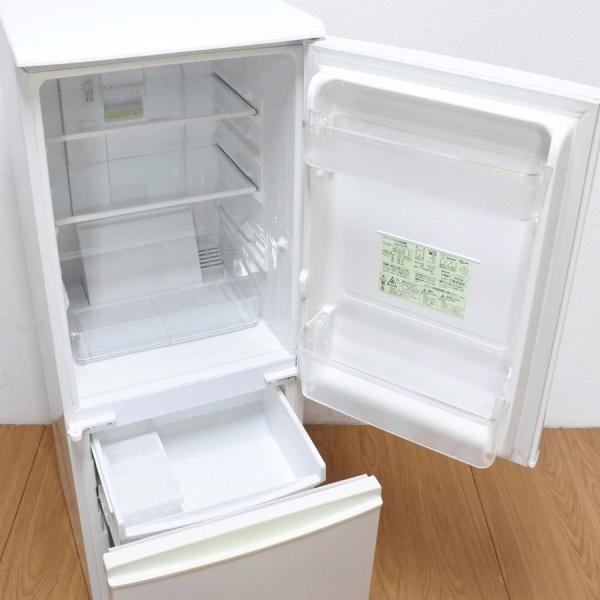 中古 SHARP シャープ 2ドア冷蔵庫 137L SJ-714-W ホワイト系 つけかえ