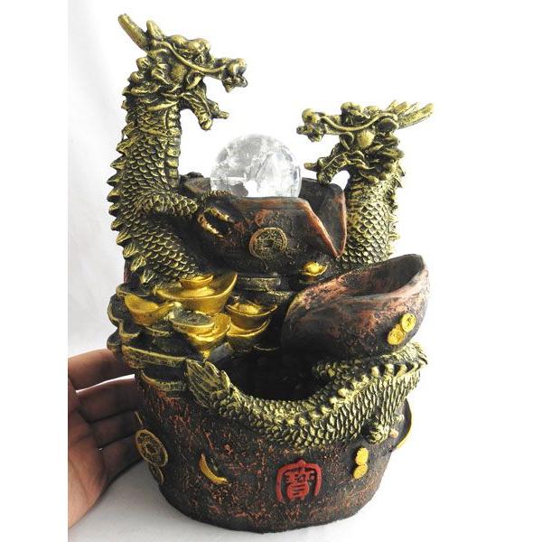 龍の置物 龍 開運双龍 噴水置物 樹脂製 総合運 インテリア 25cm /【Buyee】 Buyee - Japanese Proxy Service  | Buy from Japan!