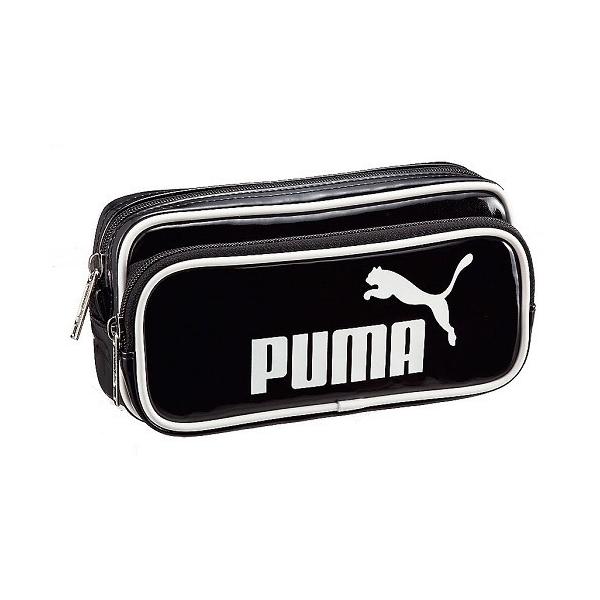 ☆NEW☆ 【PUMA】プーマ エナメルダブルペンケース(ブラック) /【Buyee
