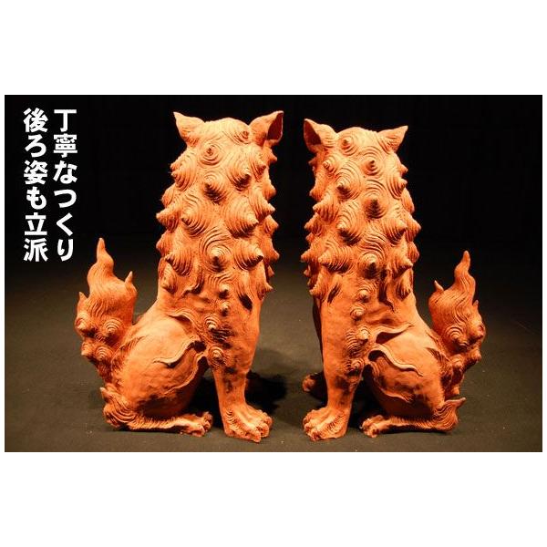 2年待ちの新垣光雄シーサー＠手捻 シーサーペアh80＠やちむん家