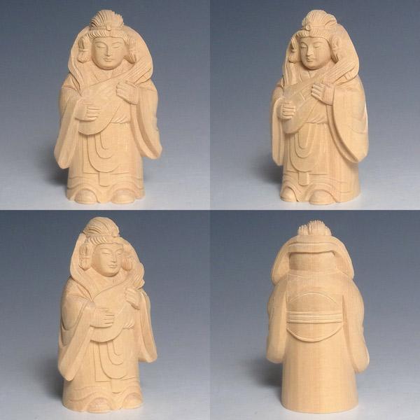 木彫り七福神セット(小) 桧製7柱セット縁起物置物/【Buyee】