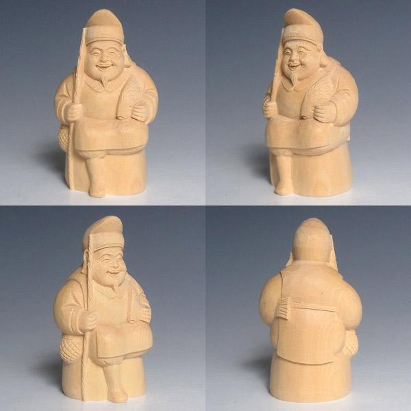 木彫り七福神セット(小) 桧製7柱セット縁起物置物/【Buyee】