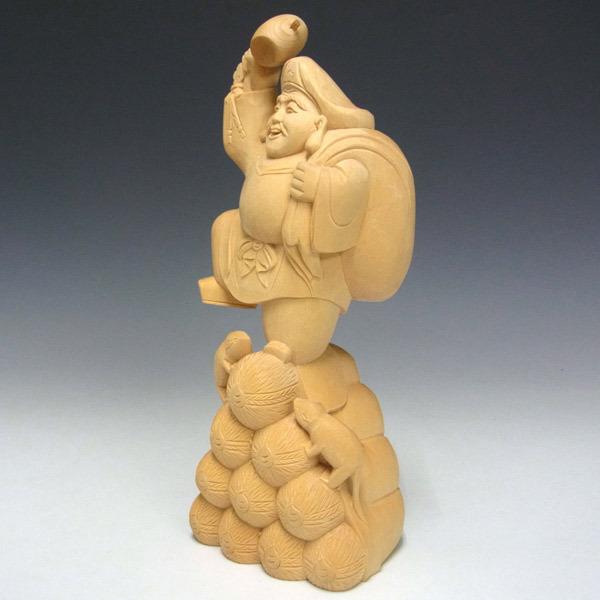 時代提物 七福神根付 天然素材 在銘(友正)【大黒様】高さ約5cm 重さ35ｇ 時代提物 七福神根付 天然素材 在銘(友正)【大黒様】高さ約5cm