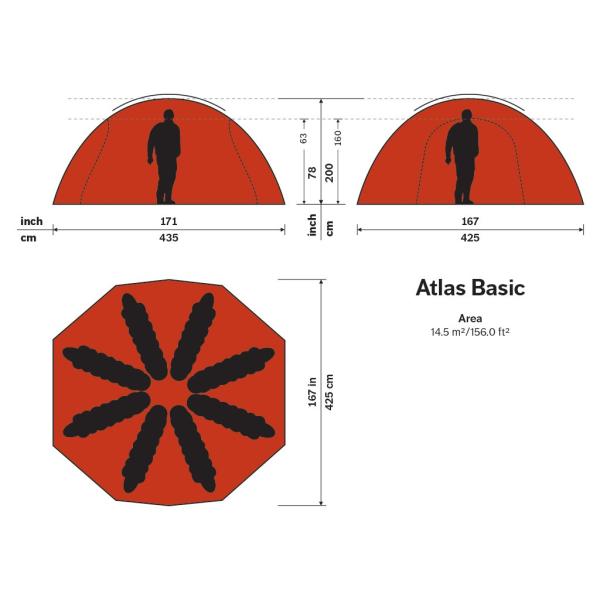 HILLEBERG アトラス ベスタビュール付き グリーン ヒルバーグ ATLAS