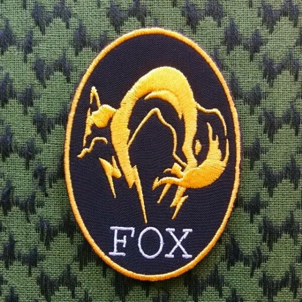 MGS メタルギア FOX 刺繍パッチ 金 ベルクロ ワッペン サバゲー /【Buyee】