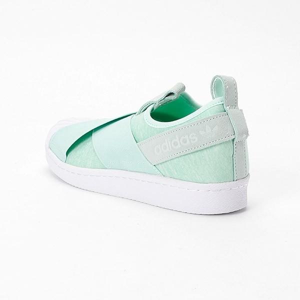 Adidas superstar slip on store mint