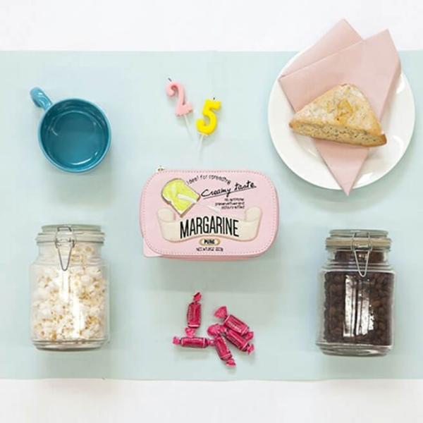 アコモデ　マーガリンポーチ　ポーチ　マーガリン　食べ物ポーチ マーガリンポーチ XB541 化粧ポーチ 箱 レトロ フェイク アコモデ