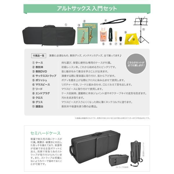 Soleil アルトサックス SAL-1 初心者入門セット〔ソレイユ SAL1 管楽器 