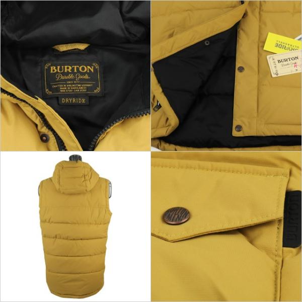 50%OFF バートン BURTON S size ベスト vest ダウンベスト イエロー
