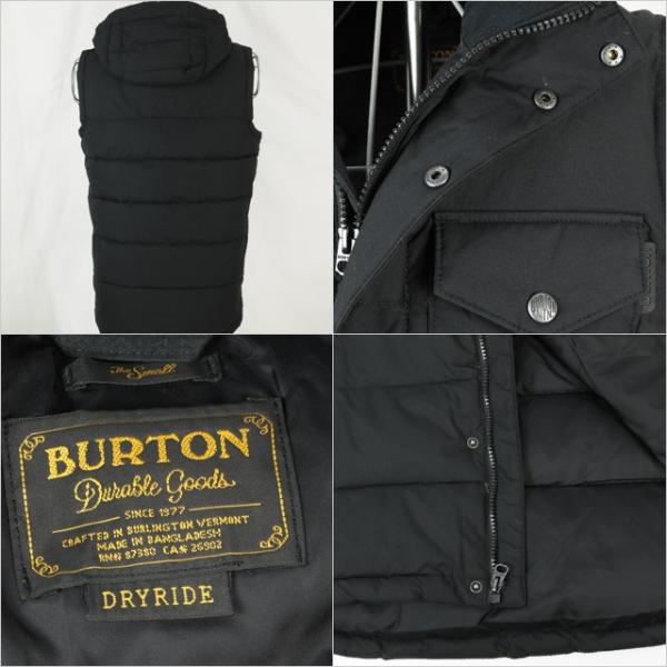 50%OFF バートン BURTON S size ベスト vest ダウンベスト ブラック