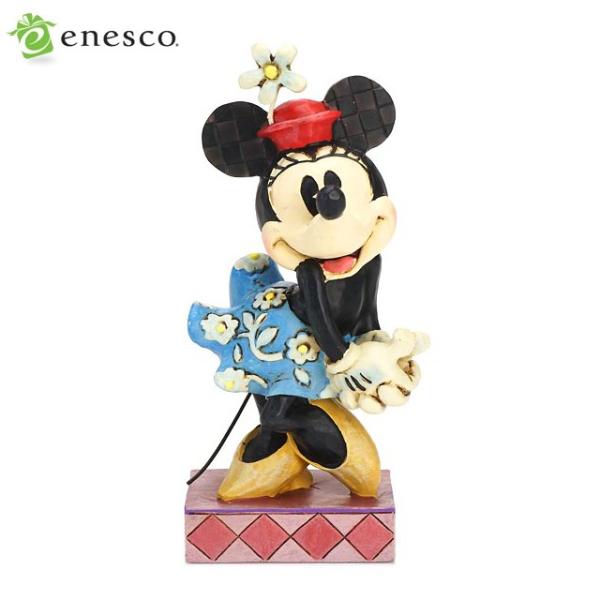 エネスコ ディズニートラディション ミニーマウス 木彫り調フィギュア