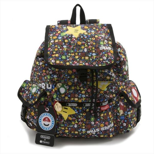 レスポートサック LeSportsac バックパック リュックサック MEDIUM VOYAGER BACKPACK POWER UP BURST  スーパーマリオブラザーズ 任天堂 コラボ 7357 G355 /【Buyee】