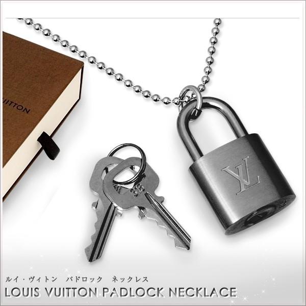 ルイ・ヴィトン LOUIS VUITTON パドロック 鍵 南京錠 ネックレス ...