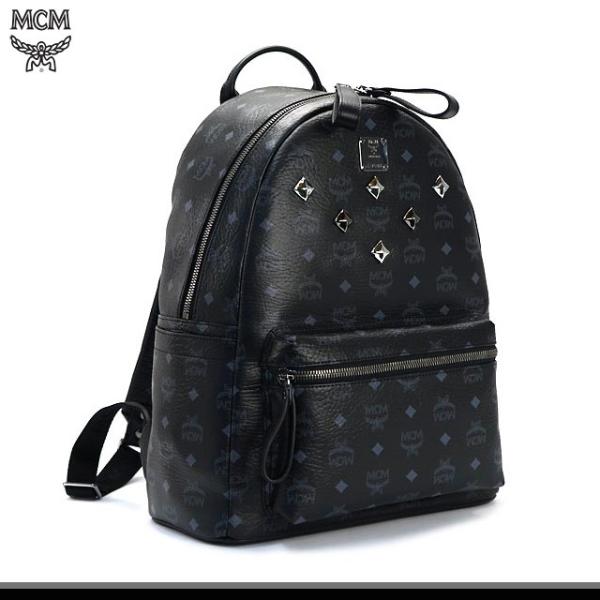 MCM リュック 韓国 mサイズ スタッズ メンズ レディース バッグ エムシーエム MMK2AVE01 BP BK BK001 バックパック  デイパック リュックサック ブラック BLACK /【Buyee】 bot-online