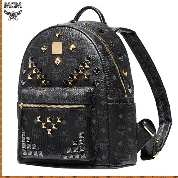 MCM 黒 ブラック Mサイズ リュック MCMリュック S スモールサイズ
