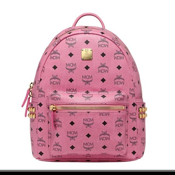 MCM リュック 韓国 sサイズ ミニ スタッズ ピンク メンズ レディース