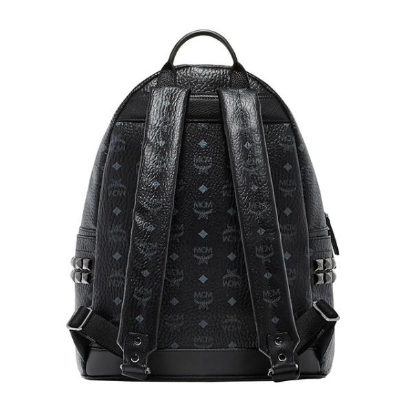 MCM リュック 韓国 mサイズ スタッズ ブラック メンズ
