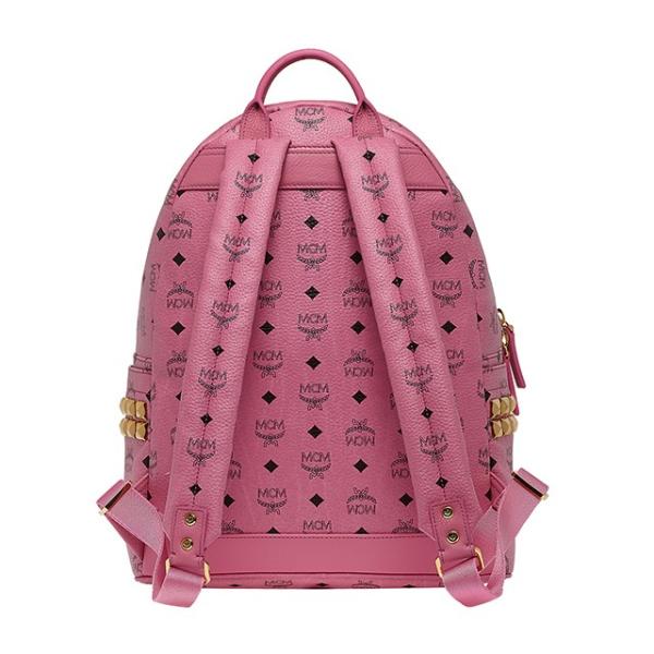 MCM リュック バックパック ピンク Medium Mini Stark サイドスタッズ