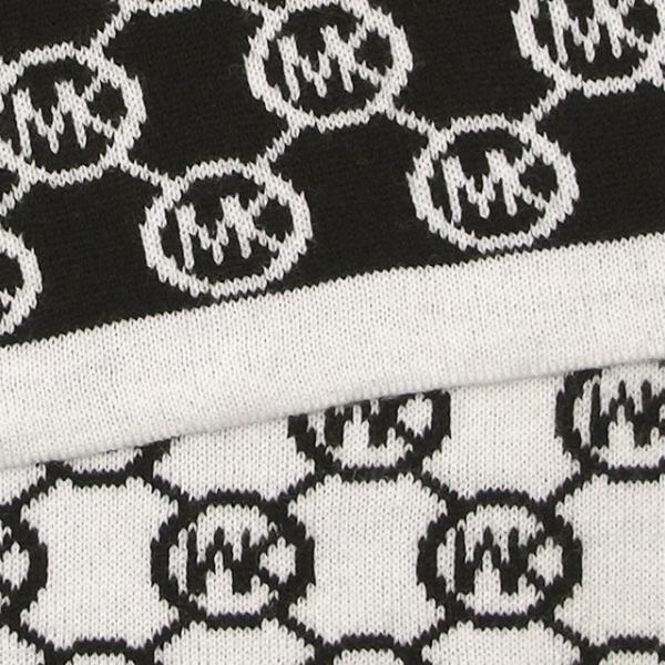マイケルコース マイケル・コース MICHAEL KORS マフラー 黒/白  
