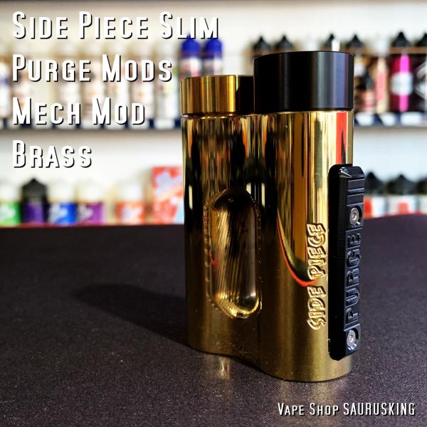 Purge Mods Side Piece Slim Mech Box Mod [Brass] / パージモッズ