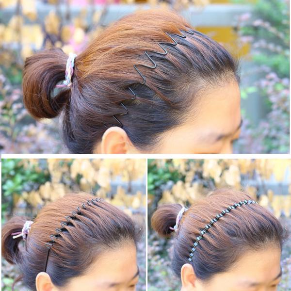 SALE／71%OFF】 コ-ム付きカチューシャ金属カチューシャメンズレディースヘアアレンジ