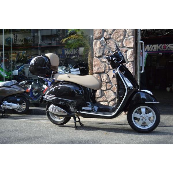 Vespa GTSシリーズ用トップケース （ベージュ・茶系）バックレスト 
