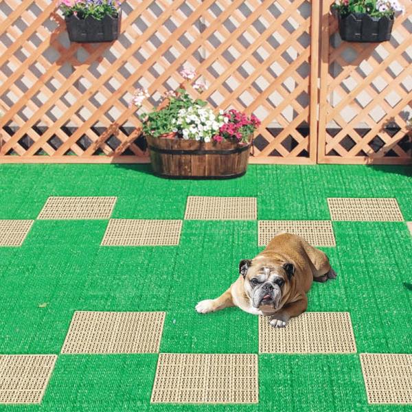 水はけマット ベランダ ガーデン用ジョイントマット 玄関マット 人工芝