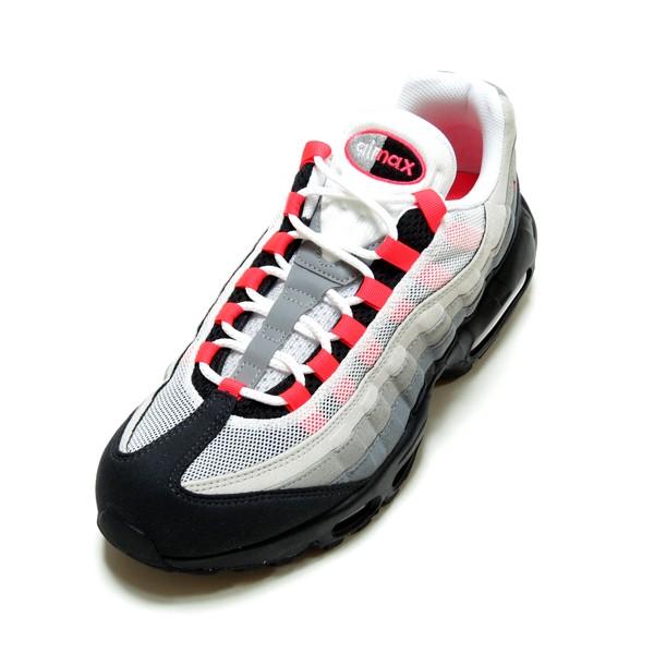 NIKE AIR MAX 95 WHITE/SOLAR RED-NEUTRAL GREY ( ナイキエアマックス95 ソーラーレッド2018年復刻版グレー)  /【Buyee】