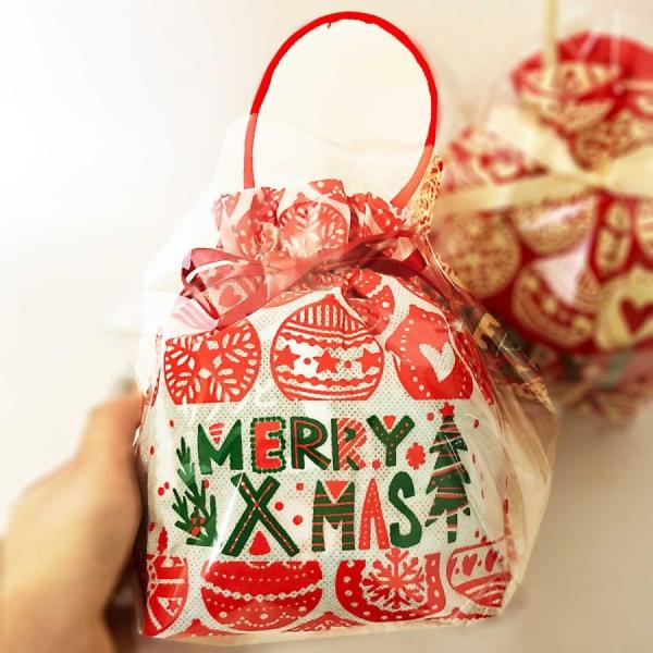 クリスマスお菓子詰め合わせ クリスマスリボンバッグ（2種