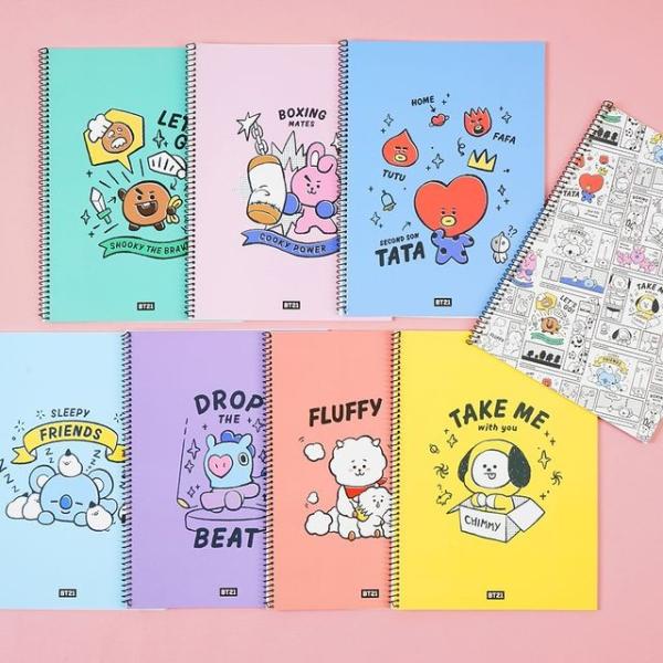 BT21公式グッズ＝［バンタン］［BTS］スプリングノート 2弾（選べる8冊