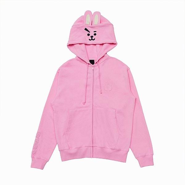 BT21公式Cookyのアルファベットパーカー Sサイズ BT21公式グッズ＝［バンタン］［BTS］コスプレみたいなフード