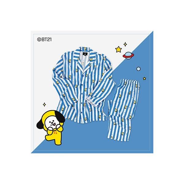BT21公式グッズ＝［バンタン］［BTS］ストライプパジャマ 上下
