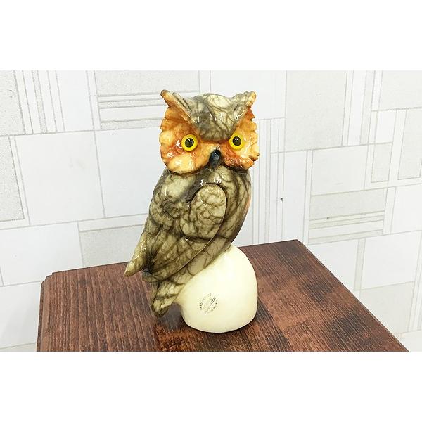 イタリア製フクロウ置物 イタリア陶器 フクロウの置物 ピアネタ セラミカ ヴィエトリ陶器