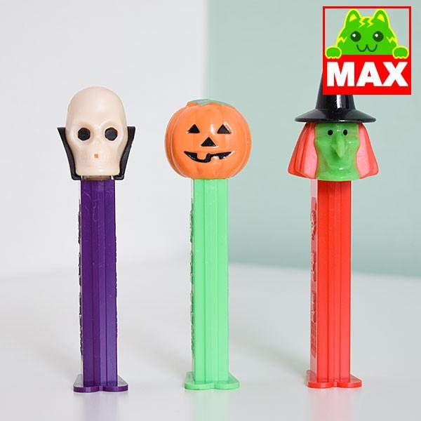 PEZ・ハロウィン・ドクタースカル・パンプキン・ウィッチ・3個セット