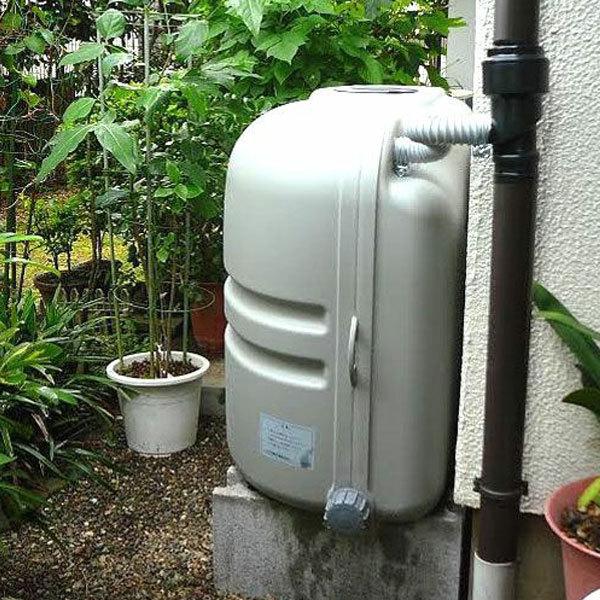 雨水タンク ホームダム ミニダブル 110L 2台セット グレー 補助金 助成金 自作 雨水貯留タンク DIY おしゃれ 簡単 設置 コダマ樹脂工業  /【Buyee】