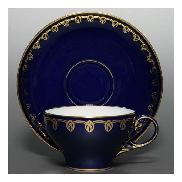 セーブル(Sevres)食器 ティーカップ サンディエ ファットブルー 24K