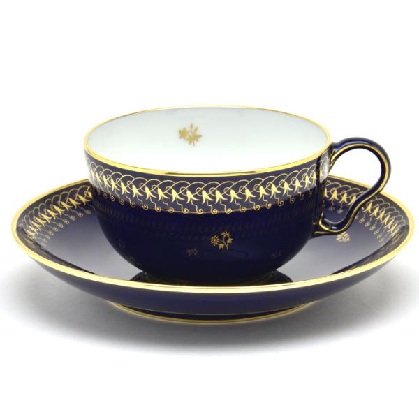 セーブル(Sevres)食器ティーカップカラーブルファットブルー24K金彩