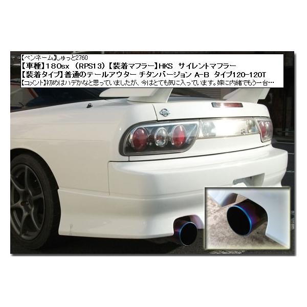 マフラーカッター チタン タイプA-B(T) マフラー 延長 スイフト