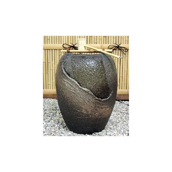 【美品】信楽焼涼電動つくばい 陶器つくばい 循環 水琴窟 水流 dt-0043 美品】信楽焼涼電動つくばい 陶器つくばい 循環 水琴窟 水流 dt