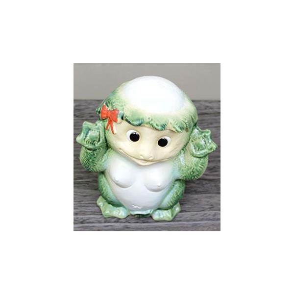 【レア】信楽焼 河童 カッパ オス（大）高さ約33cm 信楽焼 河童 オス ひょうきんな陶器カッパ 。可愛い表情のかっぱ
