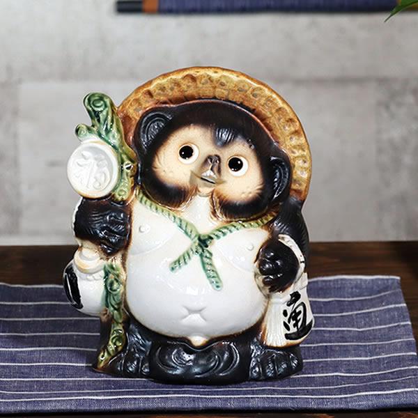 たぬき 陶器 80センチ 大 タヌキ置物 25号 美術品 - 広島県のその他