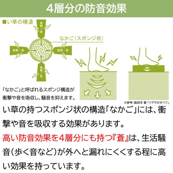 置き畳 フローリング い草 国産 折り畳み式 蒼 85×170×1cm 畳1畳 防音