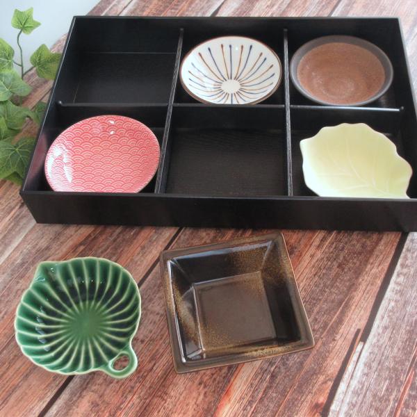 松花堂弁当箱　6つ仕切り箱　和食器 業務用　9セット 松花堂弁当箱 月 6つ仕切り箱 小鉢6個セット おしゃれ 業務用 和食器